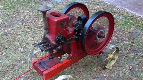 1924 --2 and 1/2 hp associated hit and miss engine on original factory ...