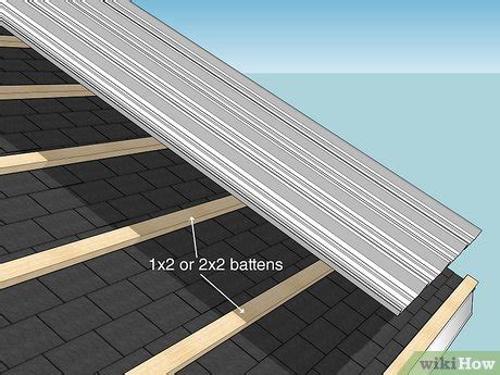 6 Easy Ways to Install Metal Roofing over Shingles - wikiHow