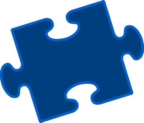 Blue Puzzle Pieces Clip Art at Clker.com - vector clip art online ...