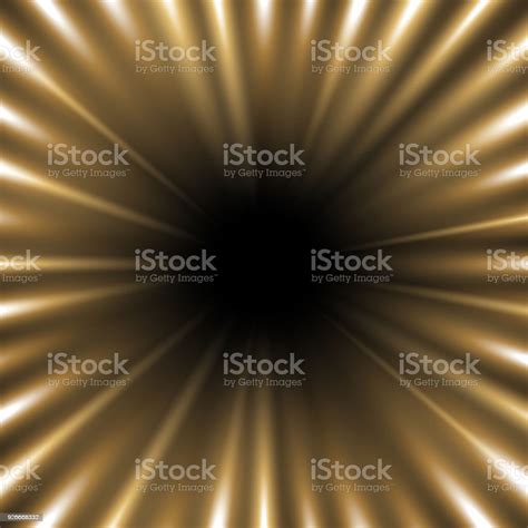 Tunnel Of Light Golden Color Stock Illustration - Download Image Now - Abstract, Agricultural ...