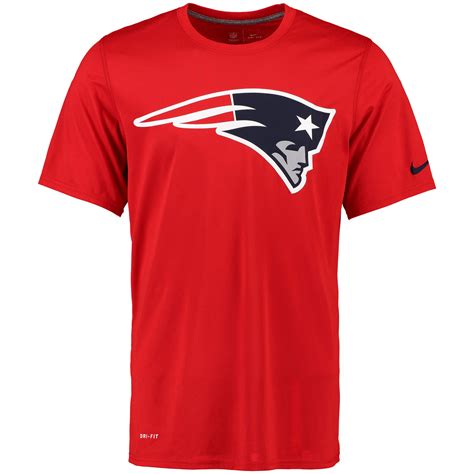 Nike New England Patriots Red Legend Logo Essential 2 Performance T-Shirt