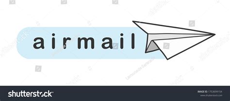 Airmail Logo Vector Illustration Background Banner Stock Vector ...