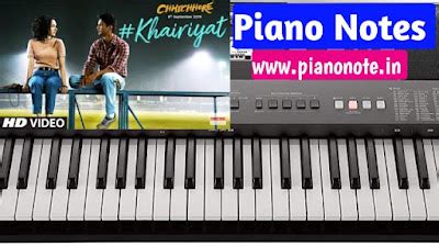 Khairiyat Piano Notes - Piano Notes