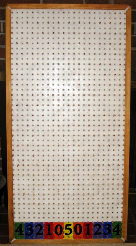 How I made my Plinko Board: Homemade Plinko Board for Carnival