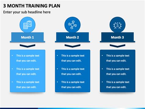 3 Month Training Plan PowerPoint and Google Slides Template - PPT Slides