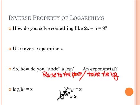 PPT - 7.4 Properties of Logarithms PowerPoint Presentation, free download - ID:7015373