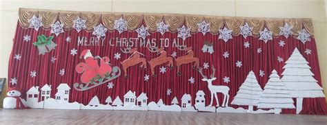 Stage backdrop for Christmas | Stage backdrop, Backdrops, Christmas