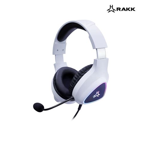 RAKK HUNI Wired 3.5 AUX STEREO SOUND 16.4M RGB COLORS Gaming Headset RGB White / Black | Lazada PH