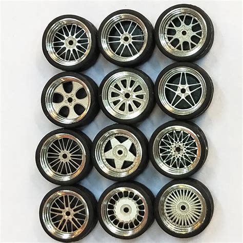 1/64 Scale Alloy Wheels - Custom Hot Wheels, Matchbox,Tomy, Rubber ...