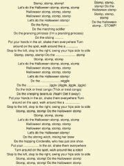 Halloween stomp by the bounce patrol - song worksheet - ESL worksheet by kazadi21