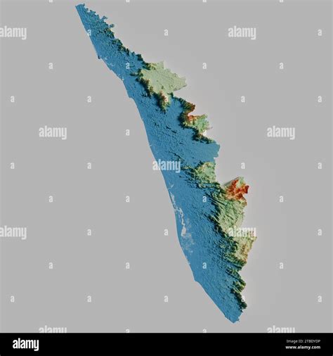 Indian States 3D maps Stock Photo - Alamy