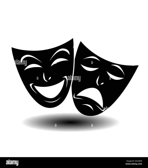 Theater icon with happy and sad masks. VECTOR illustration Stock Vector Image & Art - Alamy