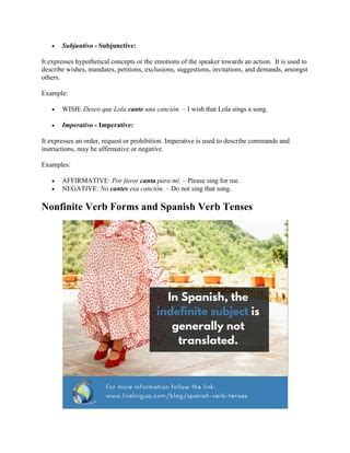 Spanish verb tenses | PDF