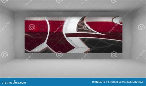 Empty Space with Grafitti Art Stock Illustration - Illustration of drawing, culture: 24256718