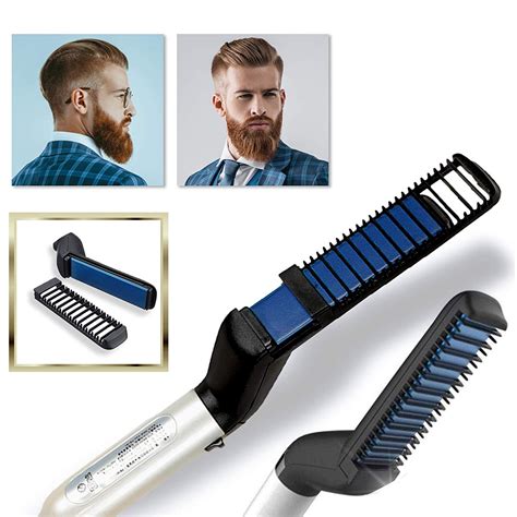 Beard Straightener, Multifunctional Electric Hot Comb and Beard Straightening Brush Hair ...