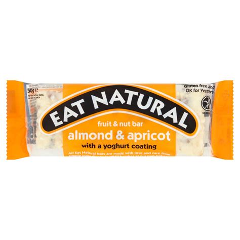 Eat Natural Almond & Apricot With Yogurt Cereal Bar Snack 50g | Bestway ...