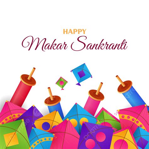 Makar Sankranti Kites Vector Hd PNG Images, Happy Makar Sankranti ...