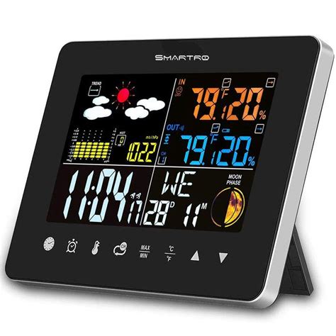 Best Aom Indoor Outdoor Weather Station Color Weather Forecast With Temperature - Home Life ...