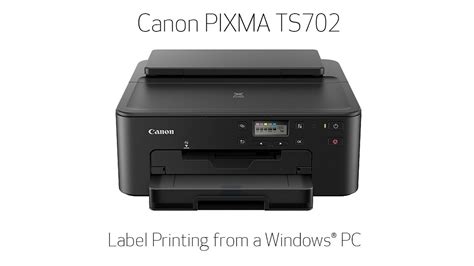 Canon PIXMA TS702/TS702a - Printing A Disc Label From Your Windows PC ...