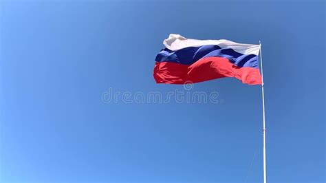 Russian flag stock footage. Video of flag, culture, glory - 160361908