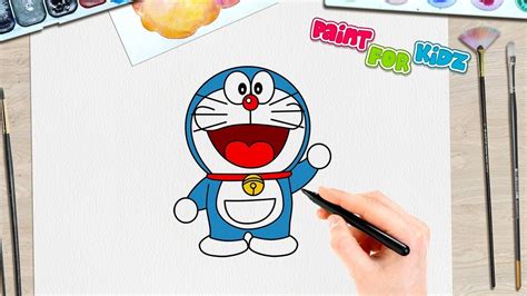 Doraemon | Simple & Easy Drawing For Kids | Paint For Kidz - YouTube