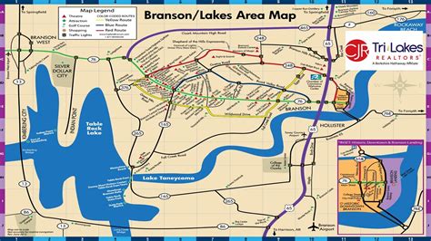 Branson Map - Updated - Branson Tablerock Lake