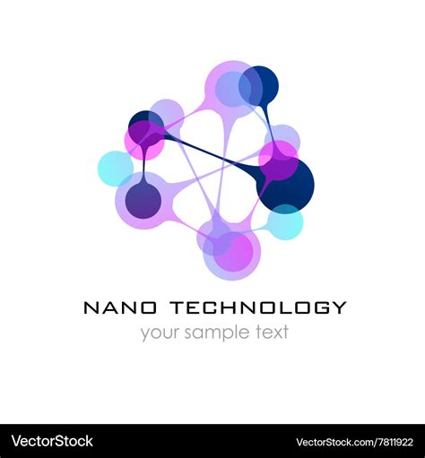 Nano logo - nanotechnology template design Vector Image