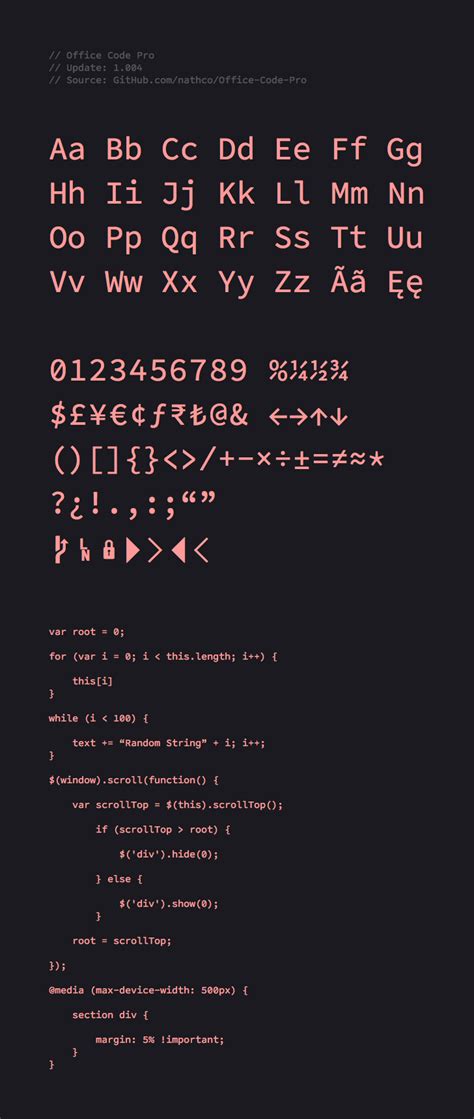 Programming Fonts — A List. 2018’s highest quality fonts for coding… | by Owen Caulfield | Medium