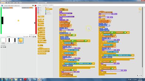 Scratch - Pong tutorial 4 - YouTube