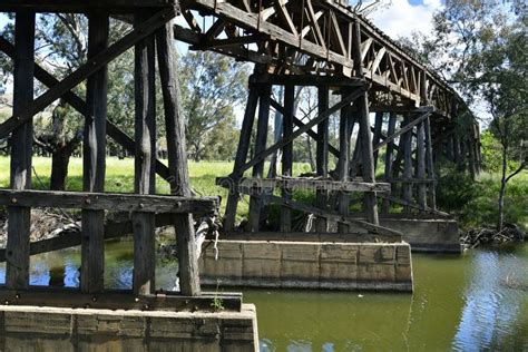 Australia, NSW, Gundagai, Old Bridge Stock Photo - Image of australia ...