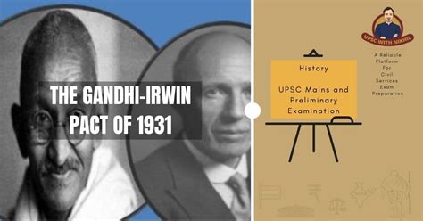 The Gandhi-Irwin Pact of 1931