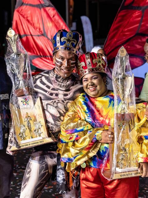 Mark, Nagassar crowned Carnival King and Queen - Trinidad and Tobago ...