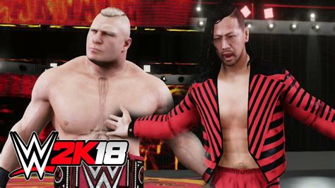 Brock Lesnar Vs Shinsuke Nakamura FULL MATCH - WWE 2K18 - YouTube