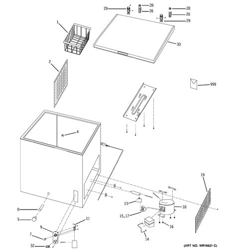 Assembly View for FREEZER PARTS | FCM5HDMCWH