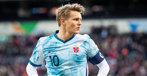 Martin Odegaard during the match between Norway and Armenia at Ullevaal ...