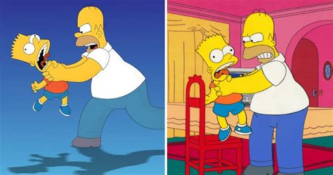 Homer n’étranglera plus Bart dans Les Simpson | Le Sac de chips