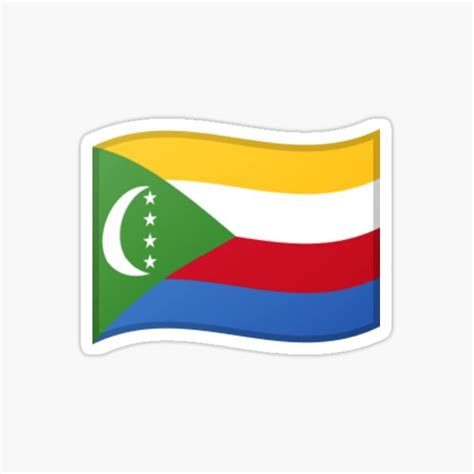 " Emoji Flag Comoros" Sticker for Sale by Stickypegatinas | Redbubble