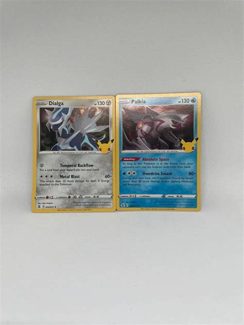 Dialga e Palkia pokemon legendary card 25th anniversary | Vinted