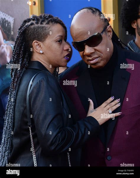 Stevie Wonder and his partner Tomeeka Robyn Bracy attend the premiere ...