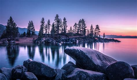 Lake Tahoe Sunset At Sand Harbor Photograph by Alex Grichenko