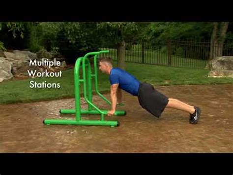 Stamina Outdoor Fitness Multi Use Station Review - Outdoor fitness equipment - YouTube