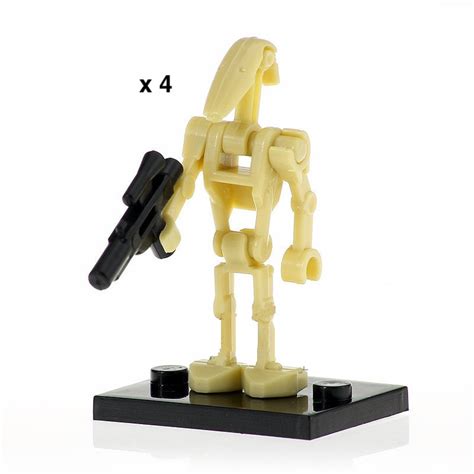 4 x Battle Droid B1 custom Star Wars Minifigure – Minifigure Bricks