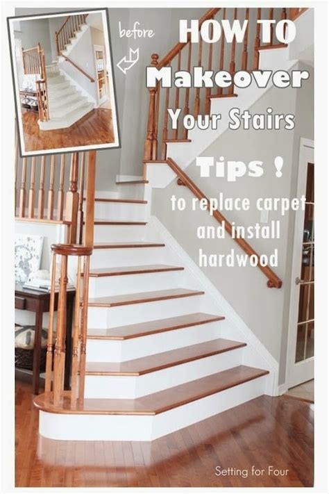 How to Makeover Your Stairs // Tips to Replace Carpet and Install ...