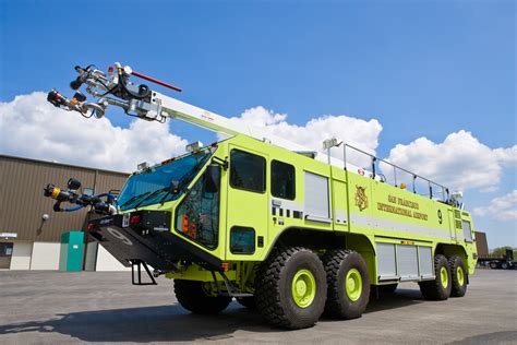 Pair of Oshkosh Striker Vehicles on Duty at San Francisco International Airport