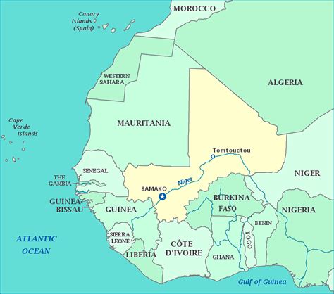 Map of Mali