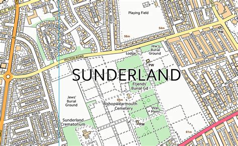 Sunderland Street Map | I Love Maps