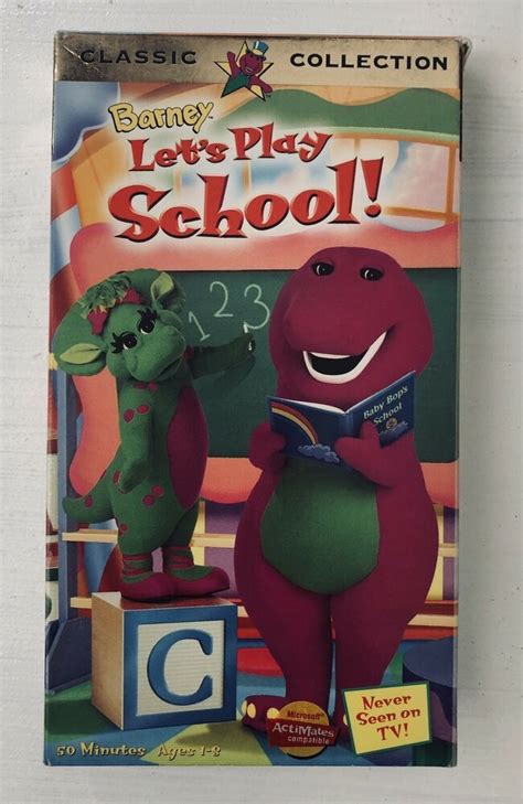 Barney - Lets Play School (VHS, 1999) for sale online | eBay | Barney ...