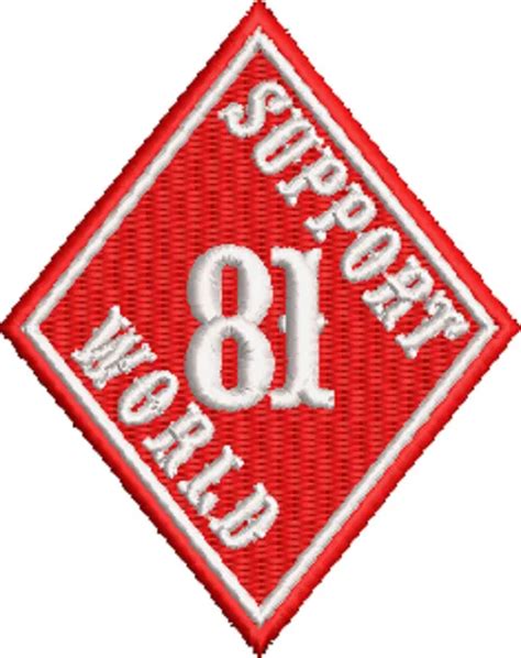 010 HELLS ANGELS Support 81 Patch New Big Red Machine Diamond $11.47 ...