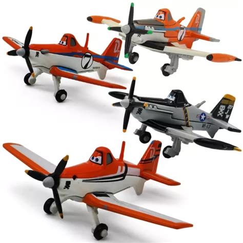 DISNEY PIXAR CARS Planes No.7 Dusty Crophopper 1:55 Diecast Toy Plane ...