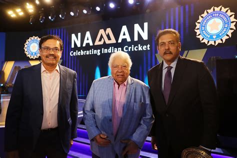 Dilip Vengsarkar, Farokh Engineer and Ravi Shastri at the BCCI awards ...